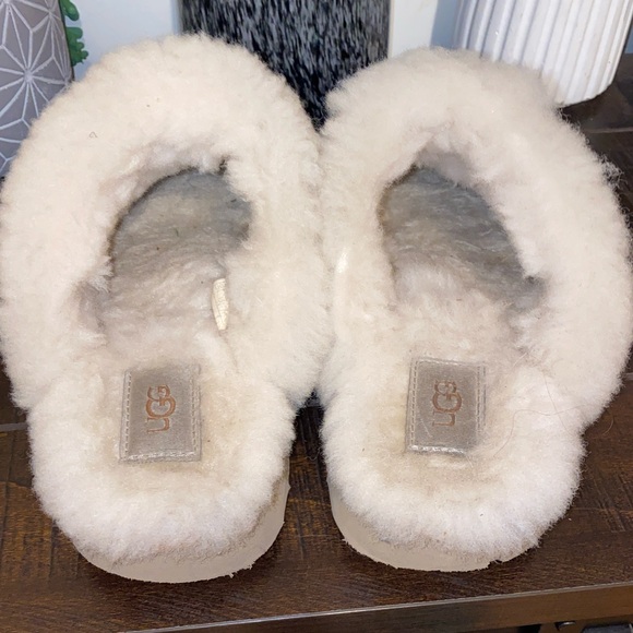 3/$60 UGG Disquette Chestnut Shearling Lined Mules Size 7 - Picture 6 of 15